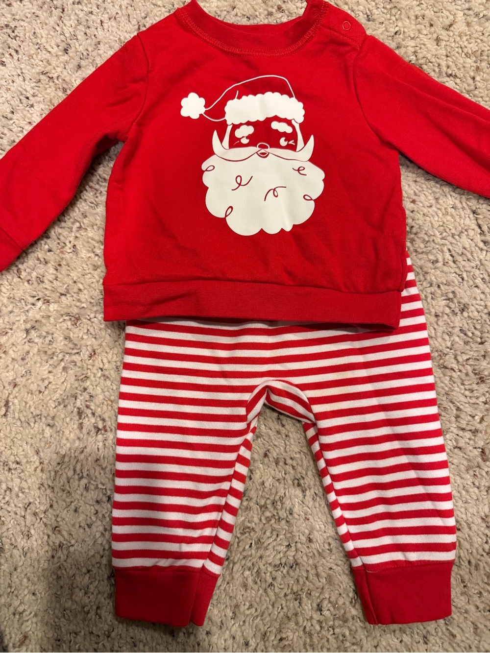 Cat & Jack holiday Christmas Santa outfit set